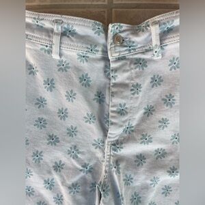 Zara Light Blue Floral Sailor Pants